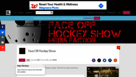 What Faceoffhockeyshow.com website looked like in 2021 (2 years ago)