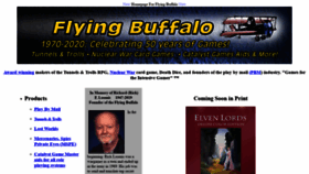What Flyingbuffalo.com website looked like in 2021 (2 years ago)