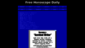 What Freehoroscopedaily.com website looked like in 2021 (2 years ago)
