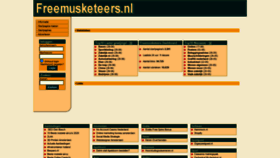 What Freemusketeers.nl website looked like in 2021 (2 years ago)