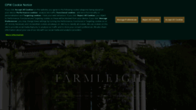 What Farmleigh.ie website looked like in 2021 (3 years ago)