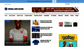 What Footballshirtculture.com website looked like in 2021 (2 years ago)