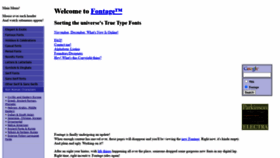 What Fontage.com website looked like in 2021 (2 years ago)