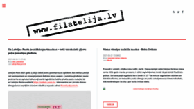What Filatelija.lv website looked like in 2021 (4 years ago)