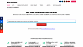 What Freemusicdownloads.world website looked like in 2021 (3 years ago)