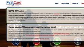 What Firstcare.com website looked like in 2021 (2 years ago)