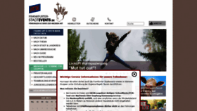 What Frankfurter-stadtevents.de website looked like in 2021 (2 years ago)