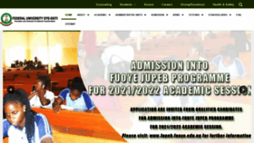 What Fuoye.edu.ng website looked like in 2021 (2 years ago)