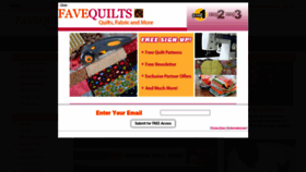 What Favequilts.com website looked like in 2021 (2 years ago)