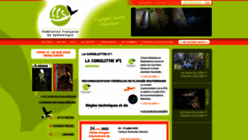 What Ffspeleo.fr website looked like in 2021 (2 years ago)