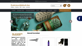 What Fodraszcikkbolt.hu website looked like in 2021 (2 years ago)