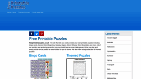 What Freeprintablepuzzles.co.uk website looked like in 2021 (2 years ago)