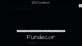 What Fundecor.es website looked like in 2021 (2 years ago)