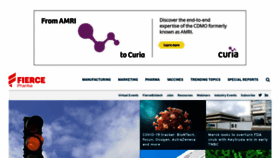 What Fiercepharma.com website looked like in 2021 (2 years ago)