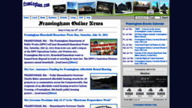 What Framingham.com website looked like in 2021 (2 years ago)