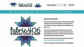 What Fabric406.com website looked like in 2021 (2 years ago)