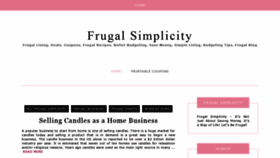 What Frugalsimplicity.com website looked like in 2021 (2 years ago)