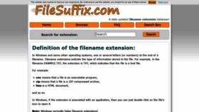 What Filesuffix.com website looked like in 2021 (2 years ago)