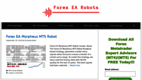 What Forexearobots.com website looked like in 2021 (2 years ago)
