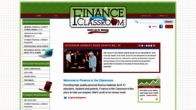 What Financeintheclassroom.org website looked like in 2021 (2 years ago)