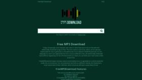 What Freemp3download.org website looked like in 2021 (3 years ago)