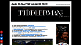 What Fiddlerman.com website looked like in 2021 (2 years ago)