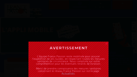 What France-passion.com website looked like in 2021 (2 years ago)