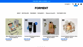 What Forment.hk website looked like in 2021 (2 years ago)