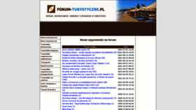 What Forum-turystyczne.pl website looked like in 2021 (2 years ago)