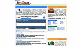 What Freetrans.com website looked like in 2021 (2 years ago)