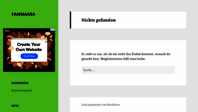 What Fanmania.de website looked like in 2021 (2 years ago)