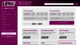 What Firstcarrental.co.za website looked like in 2021 (4 years ago)