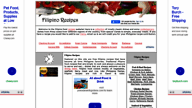What Filipinofoodrecipes.net website looked like in 2021 (2 years ago)
