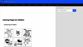 What Freecoloring.info website looked like in 2021 (2 years ago)