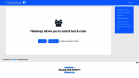 What Fileskeep.xyz website looked like in 2021 (2 years ago)