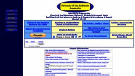 What Friendsofsabbath.org website looked like in 2021 (2 years ago)
