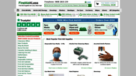 What Firstaid4less.co.uk website looked like in 2021 (2 years ago)