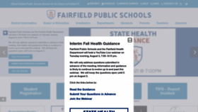 What Fairfieldschools.org website looked like in 2021 (2 years ago)