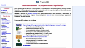 What France-ioi.org website looked like in 2021 (2 years ago)