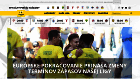 What Fortunaliga.sk website looked like in 2021 (2 years ago)
