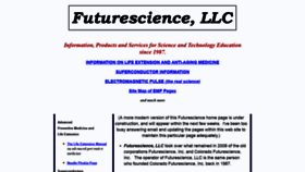 What Futurescience.com website looked like in 2021 (2 years ago)