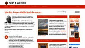 What Faithandworship.com website looked like in 2021 (2 years ago)