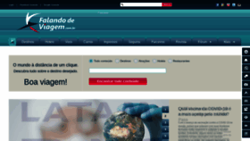 What Falandodeviagem.com.br website looked like in 2021 (2 years ago)