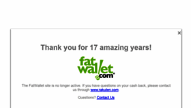 What Fatwallet.com website looked like in 2021 (2 years ago)