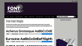 What Fontsquirrel.com website looked like in 2021 (2 years ago)