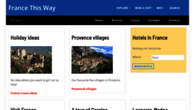 What Francethisway.com website looked like in 2021 (2 years ago)