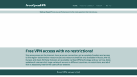 What Freeopenvpn.org website looked like in 2021 (2 years ago)