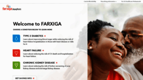 What Farxiga.com website looked like in 2021 (2 years ago)