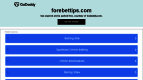 What Forebettips.com website looked like in 2021 (2 years ago)