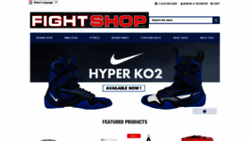 What Fightshop.com website looked like in 2021 (2 years ago)